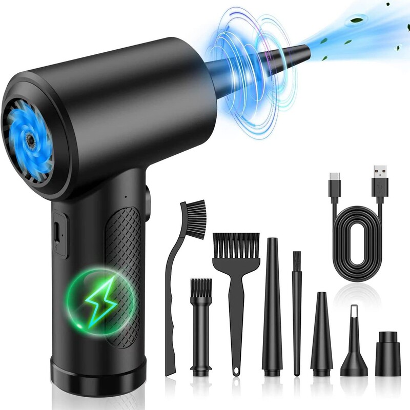 Cross-Border Violent Turbine Fan Portable Dust Blower Handheld Multifunctional Car Vacuum Cleaner Wireless Electric