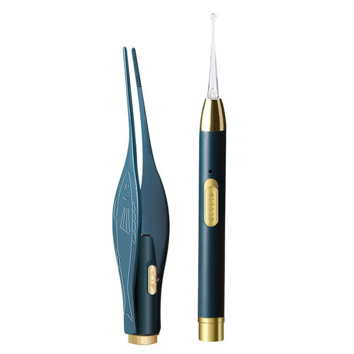 Ear-picking artifact ear-picking luminous ear-picking set with light soft head baby earwax new children's special ear-picking