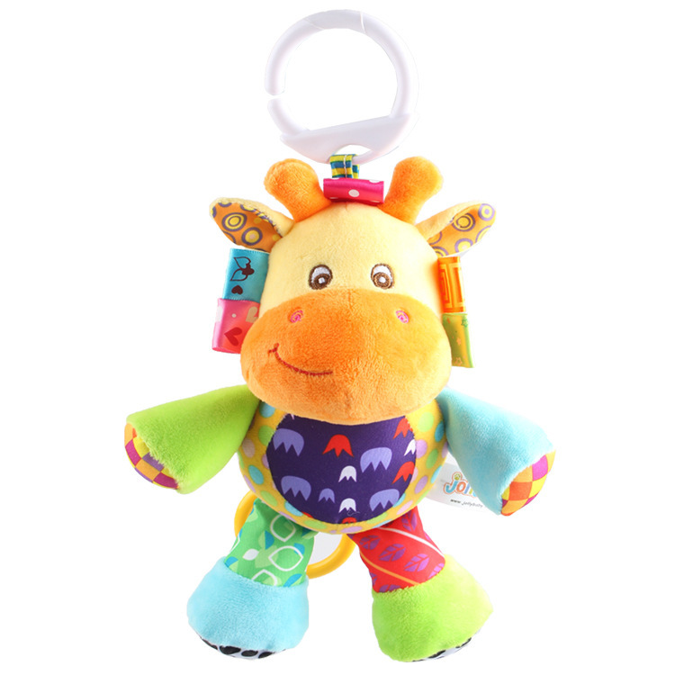 Sozzy bebé música Bell muñeca bebé coche cama colgante felpa 0-3 años educación temprana calmante juguete
