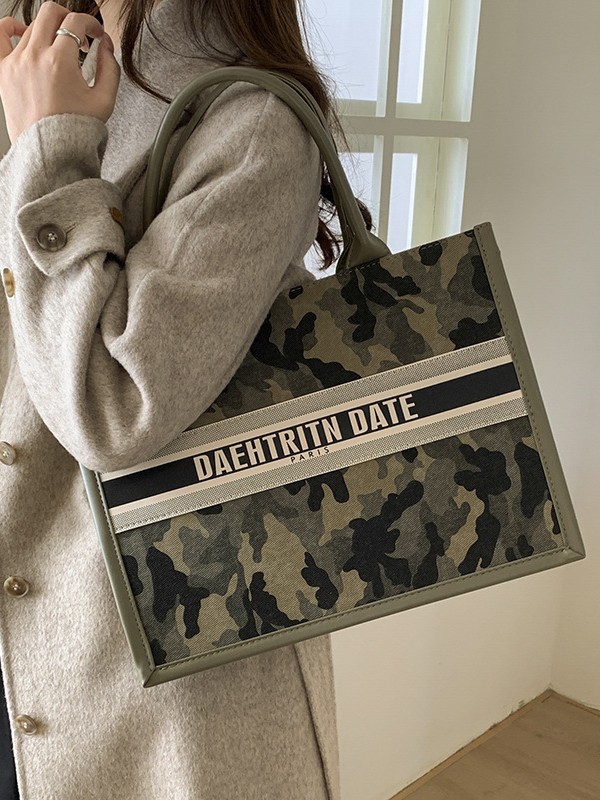 Bolso de mujer nicho coreano diseño de bolso de color camuflagado transfronterizo nueva textura de alta calidad lujosa bolsa de viaje