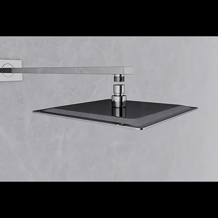 跨境极简暗装花洒套装酒店全铜入墙式预埋家用嵌入式增压淋浴