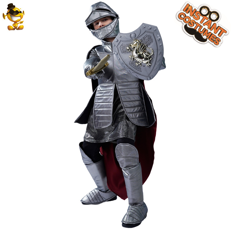 Halloween niño pequeño armadura romana Guerrero traje niño Guerrero romano Cosplay Festival traje de rendimiento