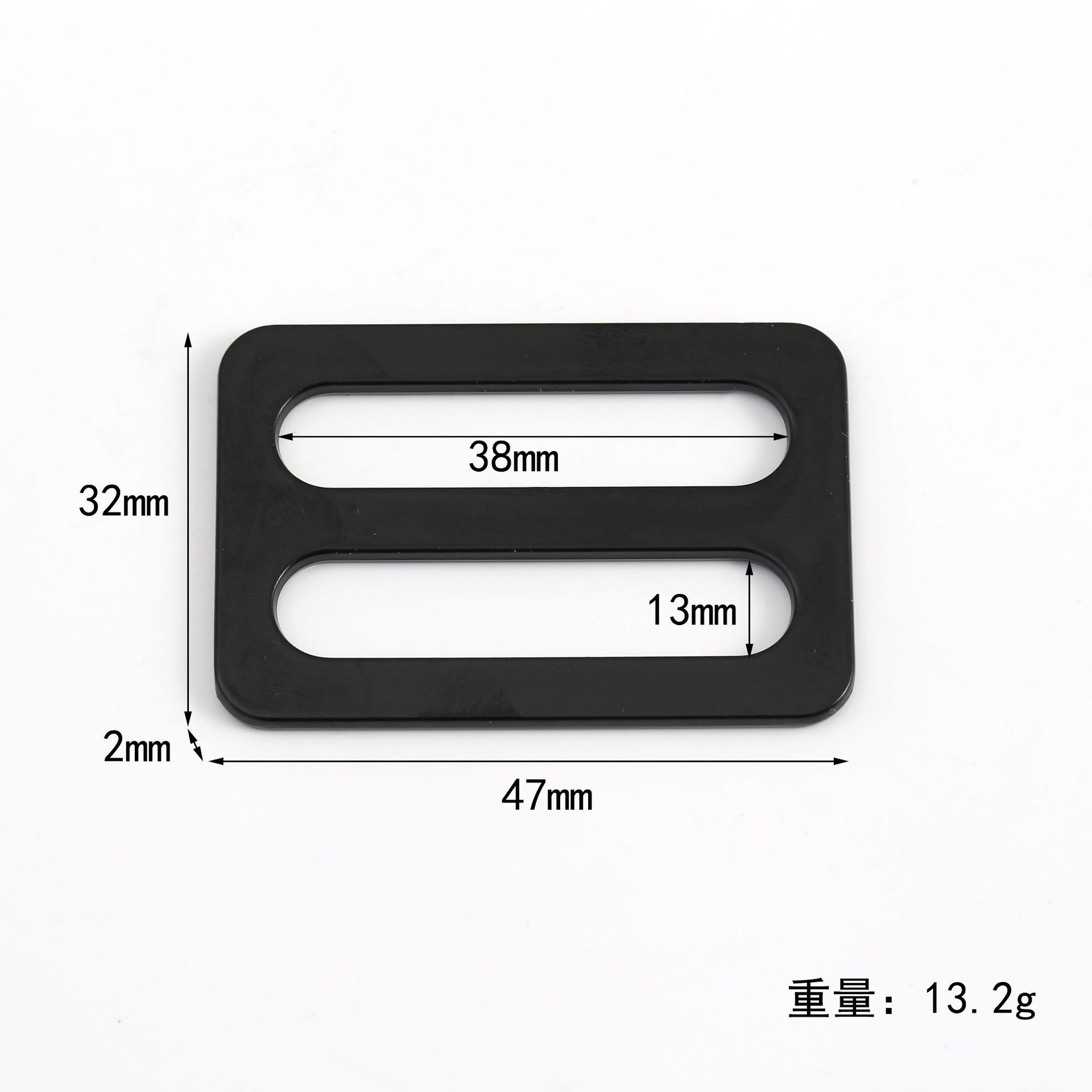 外长47宽32厚2 内长38宽13 重13.2g.J