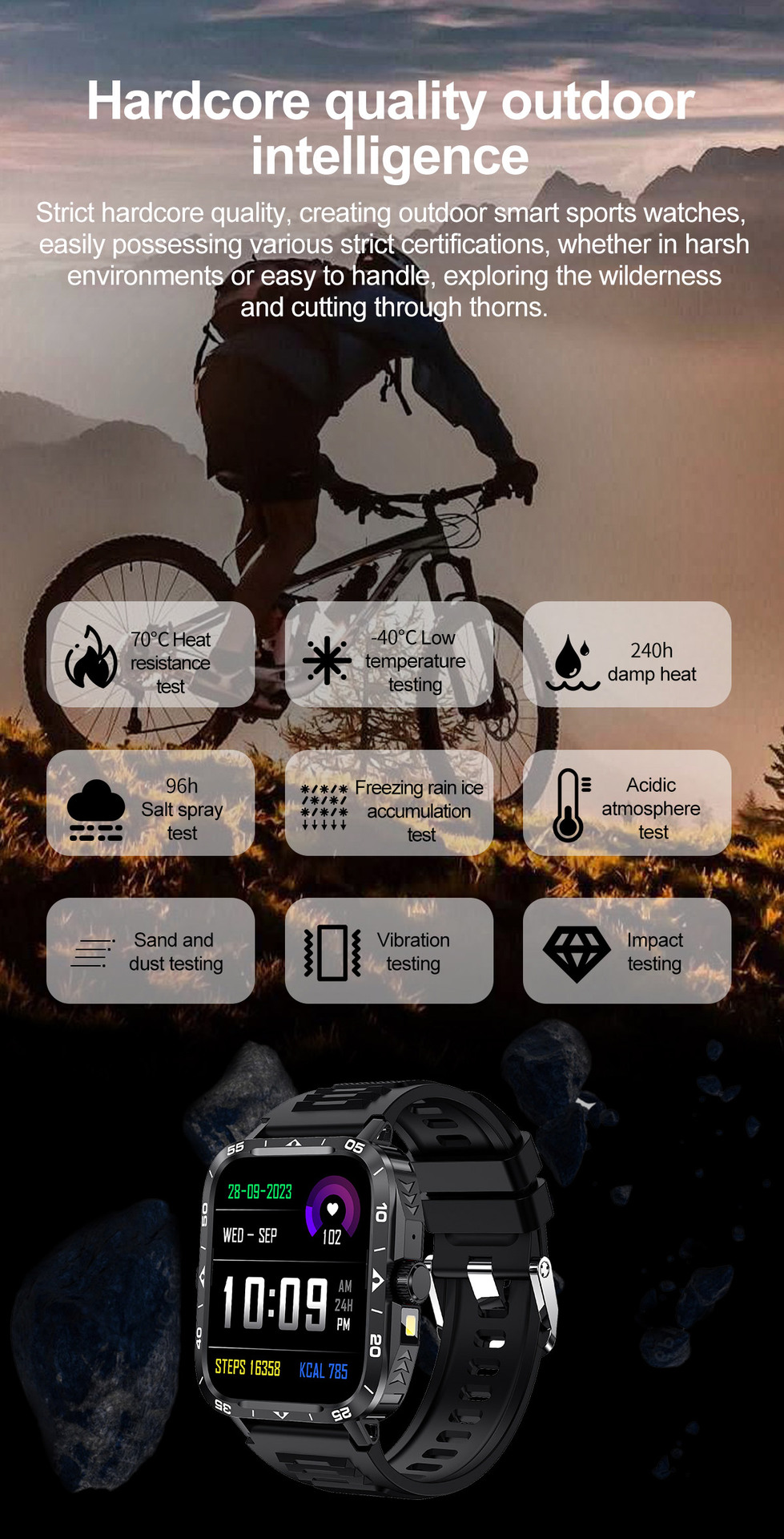 Smartwatch outdoor con chiamata bluetooth e cardiofrequenzimetro_voghion.com