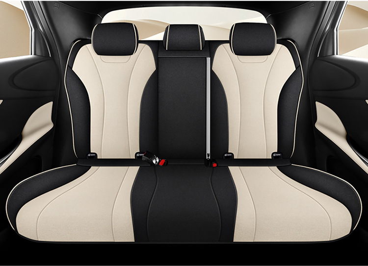 BYD Dolphin Smart Driving Edition EV Seat Cover - Special Full-Coverage Car Cushion, All-Season Seat Cover in Cotton and Linen Fabric