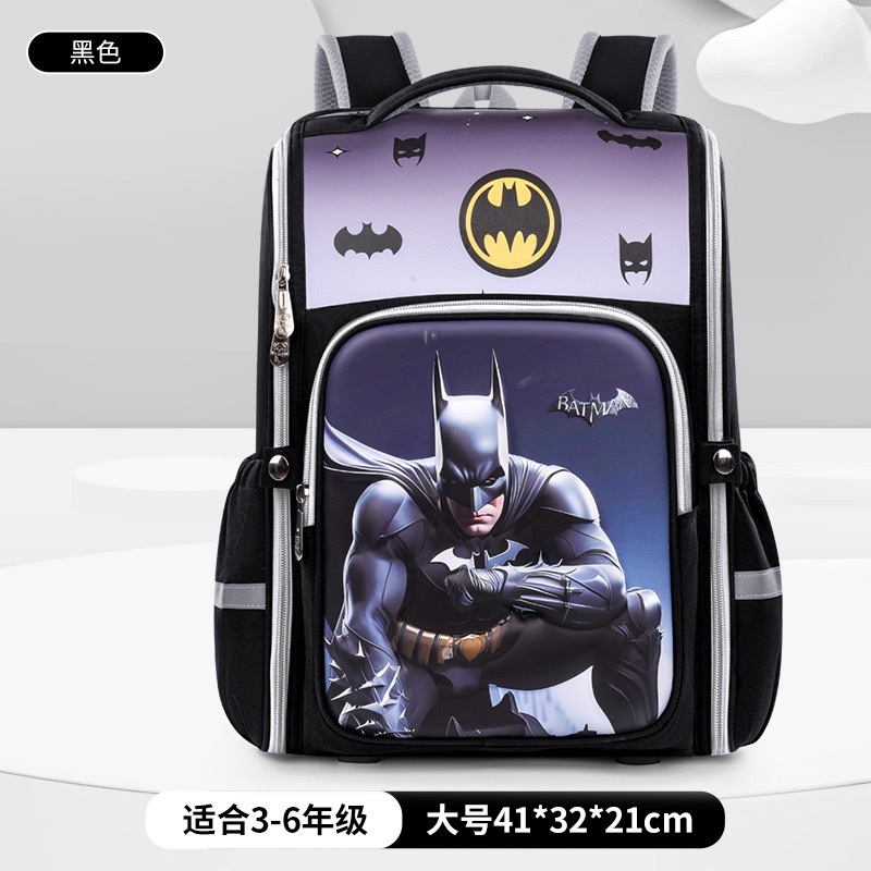 Nueva mochila escolar de dibujos animados para estudiantes de primaria, grado 1-3-6, reducción de carga de gran capacidad, mochila espacial para niños y niñas 5