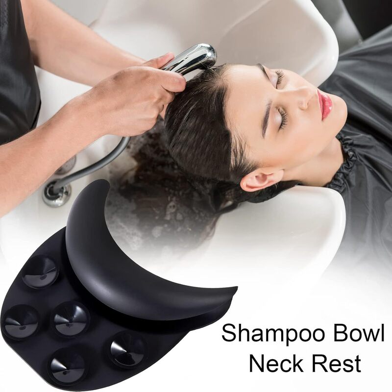 Manufacturer Hair Salon Silicone Shampoo Pillow Shoulder Pad Neck Pad Beauty Salon Accessories with Suction Cup Pillow Card Slot U-Shaped Sleeping Pillow
