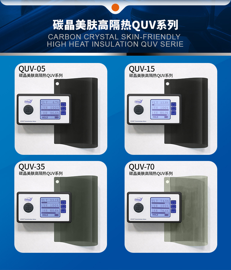 Skin Protection High Insulation Car Heat Insulation Film, Solar Film, Foreign Trade Wholesale Glass Film, Car Window Film, Carbon Crystal Film Factory