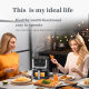 Cross-border intelligent air fryer 7L household oven touch fryer air fryer source factory US gauge 110V