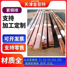姐接地紫铜排T2配电柜数据组镀锡紫铜排加宽5*50紫铜带0.3*100