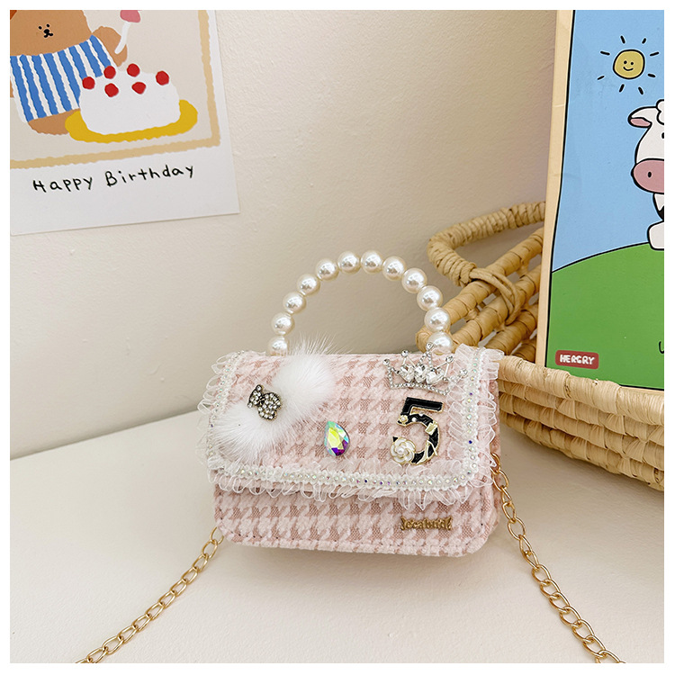 Cute Style Women's Polyester Bow Knot Cute Square Flip Cover Handbag