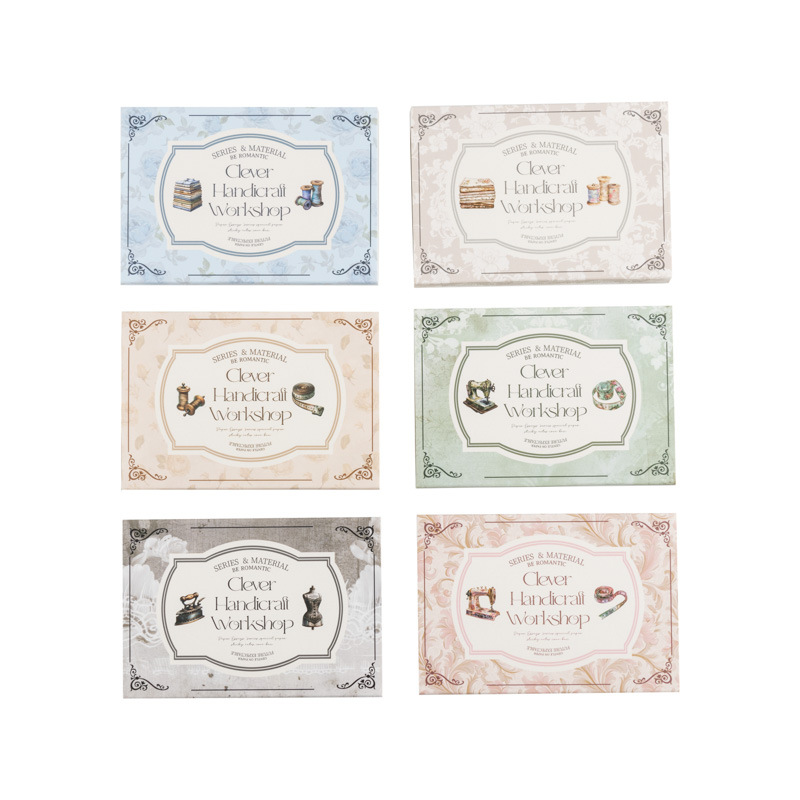 Paquete de material mixto de ketchup girl Serie ingeniosa Papel ligero de costura con tema retro ligero