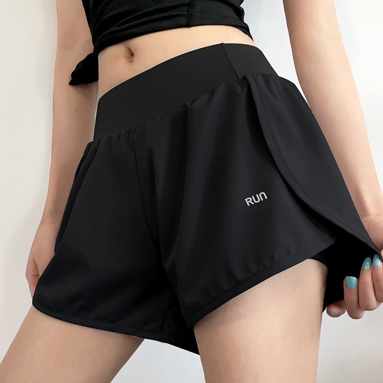 Women's Workout Shorts - High-Waist Design