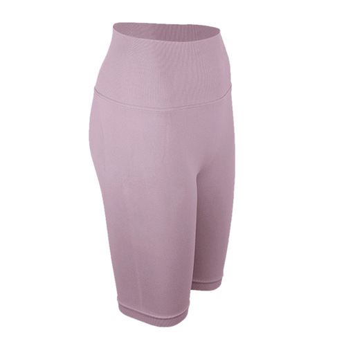 Summer High-Waist Peach Fitness Leggings Elastic Tight Buttocks Lifting Sports Five-Finger Running Yoga Shorts for Women
