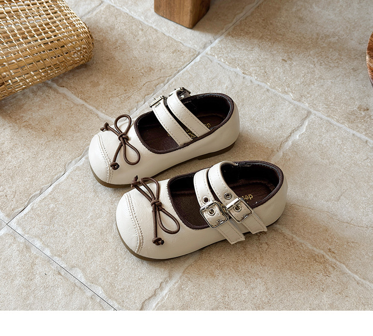 Sapatos de pele de princesa para meninas sola macia estilo_voghion.com