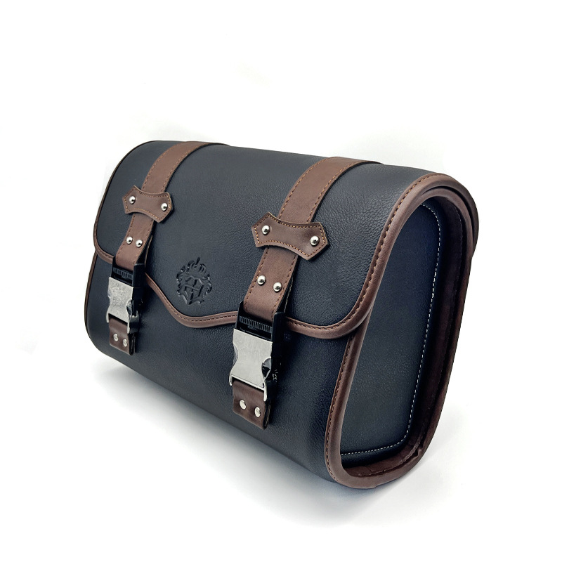 Scooter Motorcycle Django/Ns125L Retro Rear Tail Bag Leather Waterproof Hanging Bag Rear Seat Bag for Riders