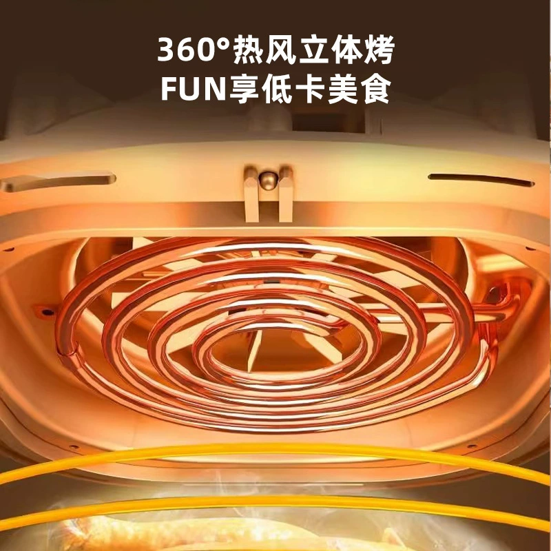 Новый воздушный фритюрник домашнего использования с большой емкостью, визуальный, умный электрический фритюрник, многофункциональная духовка фритюрница кросс-бордер