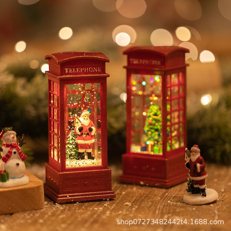 クリスマス装飾ナイトライトシーンアレンジメントクリスマスツリーデスクトップ装飾品写真小道具子供のギフトクリスタル|undefined