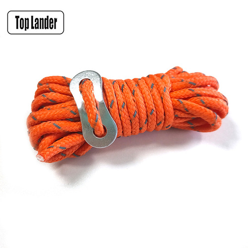 Outdoor Tent Accessories Pegs Rope Kit Tarp Tent Pegs Fixed Rope with Double Eye Adjustment Buckle 