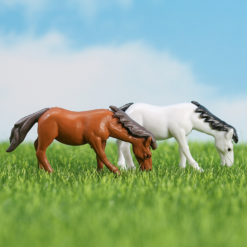 Simulation Mini New Horse Moss Micro Landscape Decoration Ornaments Pony PVC Doll Hand-made Fleshy Decoration Simulation Mini New Horse Moss Micro Landscape Decoration Ornaments Pony PVC Doll Hand-made Fleshy Decoration