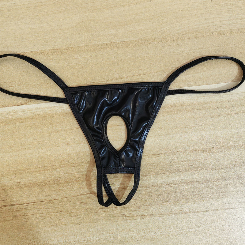 Men's Underwear, Sexy Style with Front Opening, Ultra-Sexy Thong, Tempting T-Pants