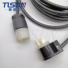 美标公母加工插头 NEMA 5-15P/NEMA5-15C 线材SJT 3X14AWG 15A 12