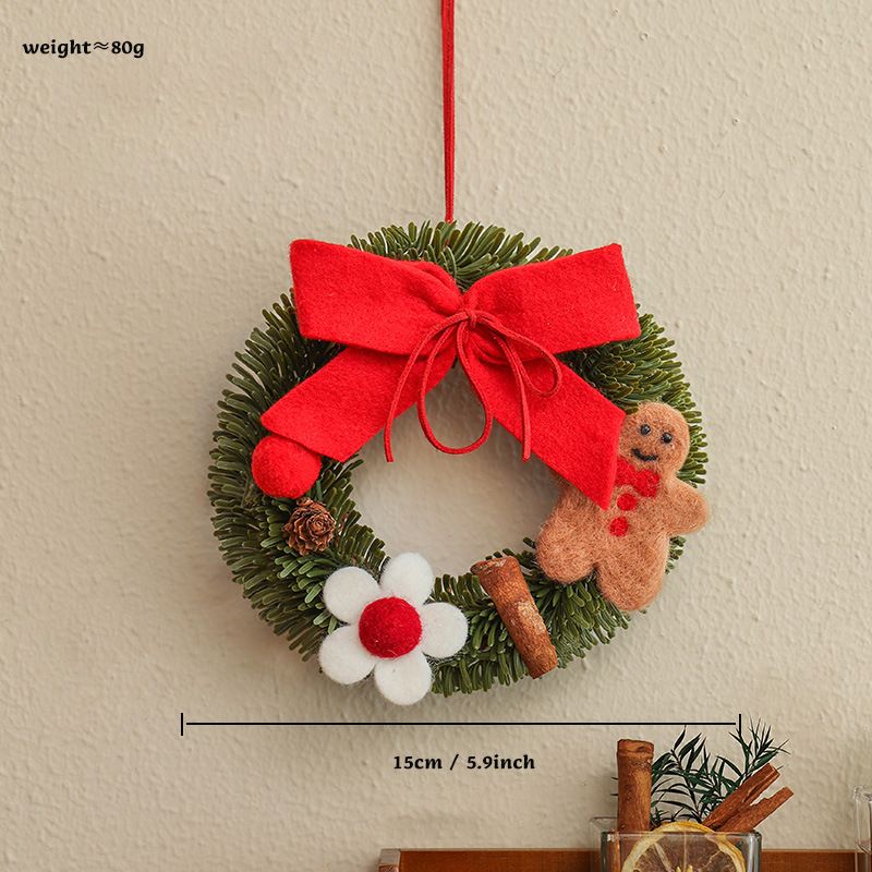 Decoraciones navideñas, coronas de pino Nobel, adornos, escaparates, muebles para el hogar, muebles para el hogar, accesorios para colgar en la puerta, productos al por mayor