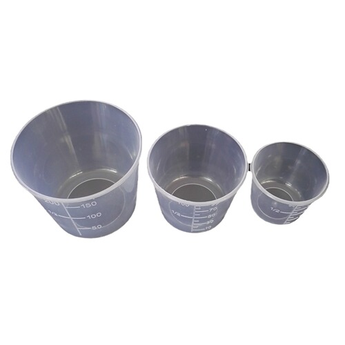 Fishing Weighing Cup Set of 3 Wholesale with Graduations Fishing Bait Container Fishing Specific Bait Measuring Cup Wild Fishing Fishing Gear