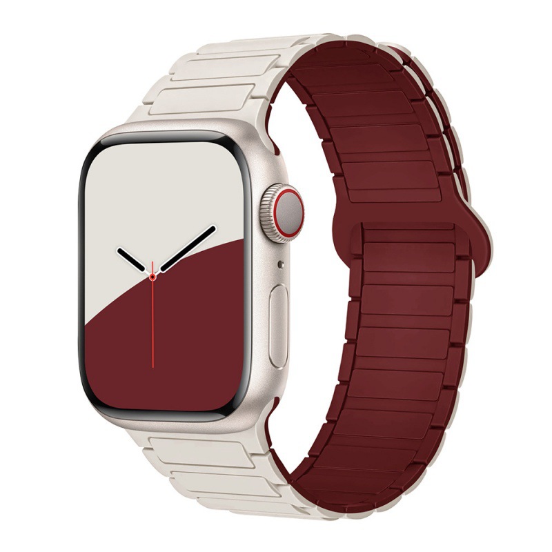 Aplicable Apple Watch S10 correa iWatch9 silicona magnética applewatch8 correa Ultra SE para hombres y mujeres