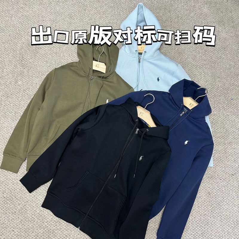 Sweep code/export single Lafu pony standard men's and women's rl sweater coat hooded top sports leisure Sweep code/export single Lafu pony standard men's and women's rl sweater coat hooded top sports leisure