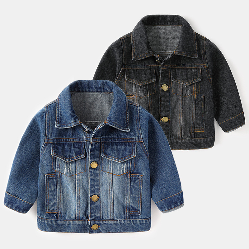 Baby Denim Coat Spring and Autumn Children's Top New Spring Children's Wear Children's Spring Wear Boy's Jacket