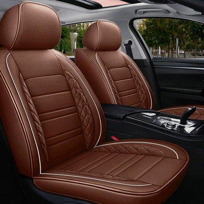 Cushions, Complete Leather Seat Covers, Universal seat cover - brownuniversal-for-five-seater-cars-general