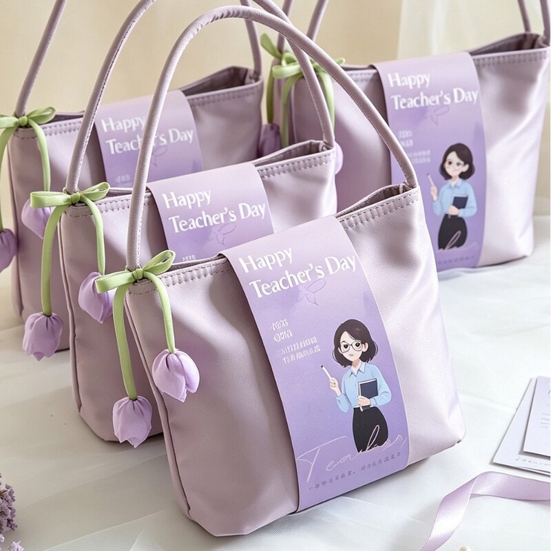 Teacher's Day Gifts for Teachers, Creative Gift Sets, Practical Gifts for Employees, Teachers, Tulips, Purple 910