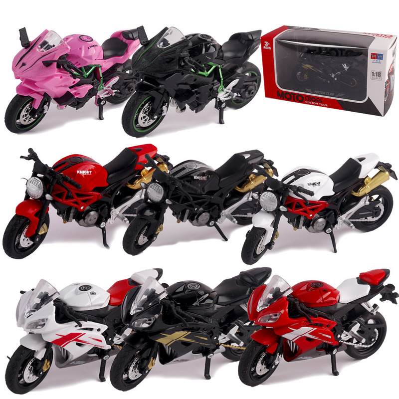 Alloy Motorcycle Ducati Yamaha Boyfriend Gift Cross-Border Kawasaki H2R Display Model Harley Model Car