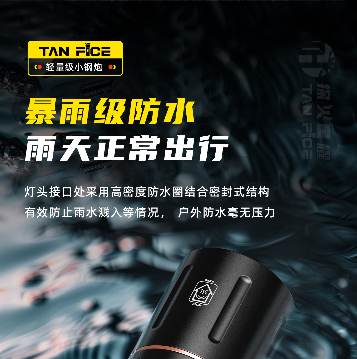 Cross-Border Hot-Selling Aluminum Alloy Flashlight with Smart Display, Ultra-Bright Work Light, Zoomable, Flashing, Portable Flashlight with Strong Light
