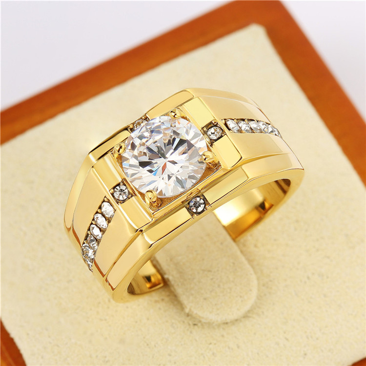 Simple Style Geometric Stainless Steel Men's Rings display picture 2