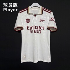 正确版2526阿森纳二客球衣球员版单上衣哈弗茨哲凯赖什萨卡厄德高