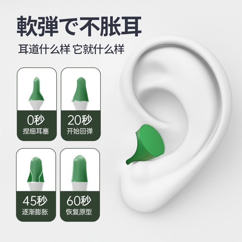 日本製耳栓、騒音防止、遮音、睡眠用、学生寮、騒音対策、静音、ノイズ低減ボックス、快適な睡眠を実現|undefined