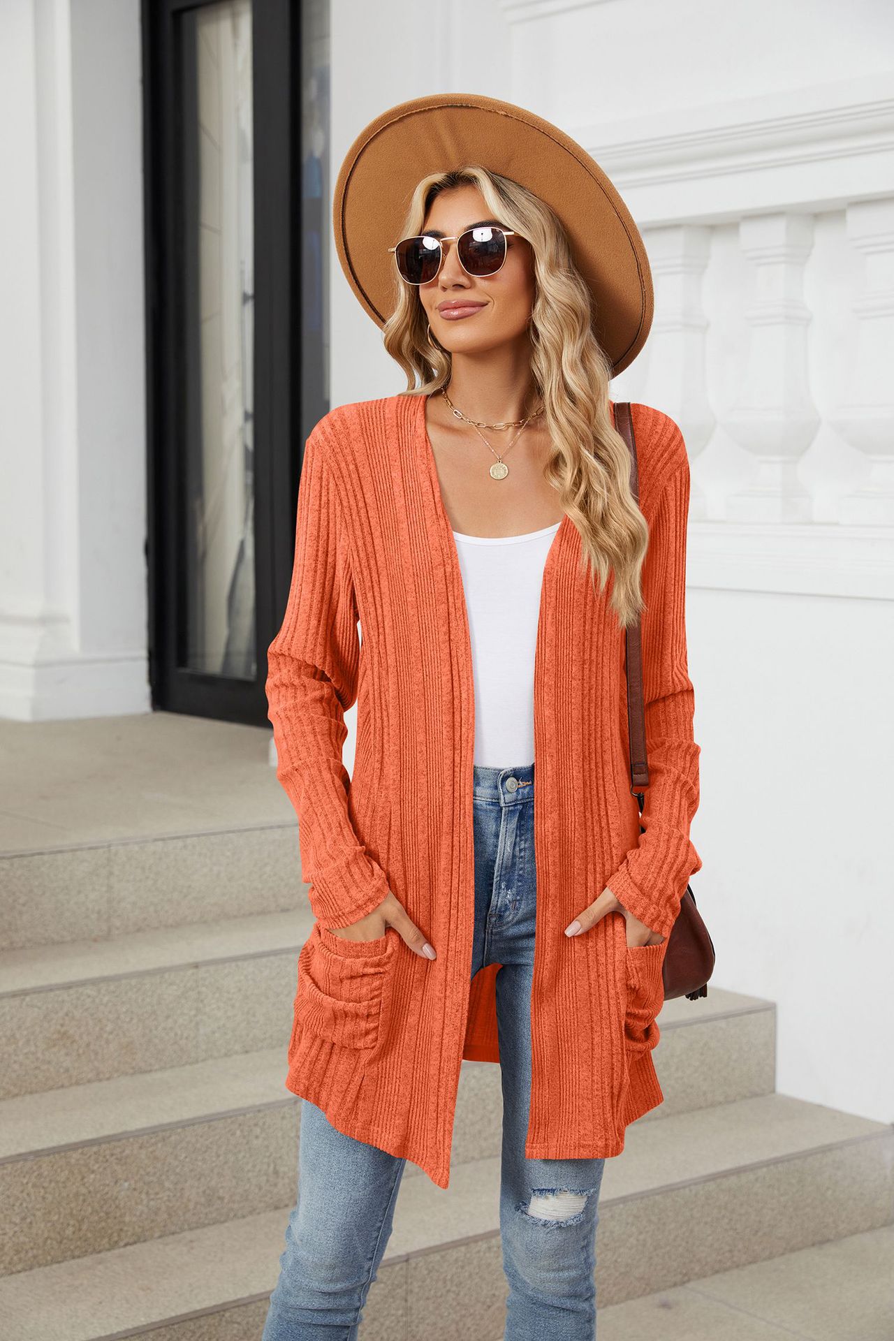 490g Weight Long Sleeve Sleeve Length Placket Placket Type Regular Sleeve Sleeve Type Nylon, Spandex, Polyester Fabric Type Long Top Length Cardigan Tops Type Holiday, Daily Occasion Collarless Neckline Regular Fit Fit Type Solid Color Pattern Winter, Autumn Season Women's Gender Casual, Elegant Style Wholesale Women's Casual Elegant Solid Color Long Sleeve Sweaters & Cardigans 40