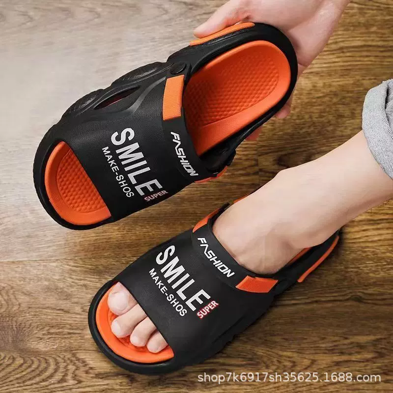 定制拖鞋男外穿软底凉鞋男护脚耐磨透气舒适防滑溯溪