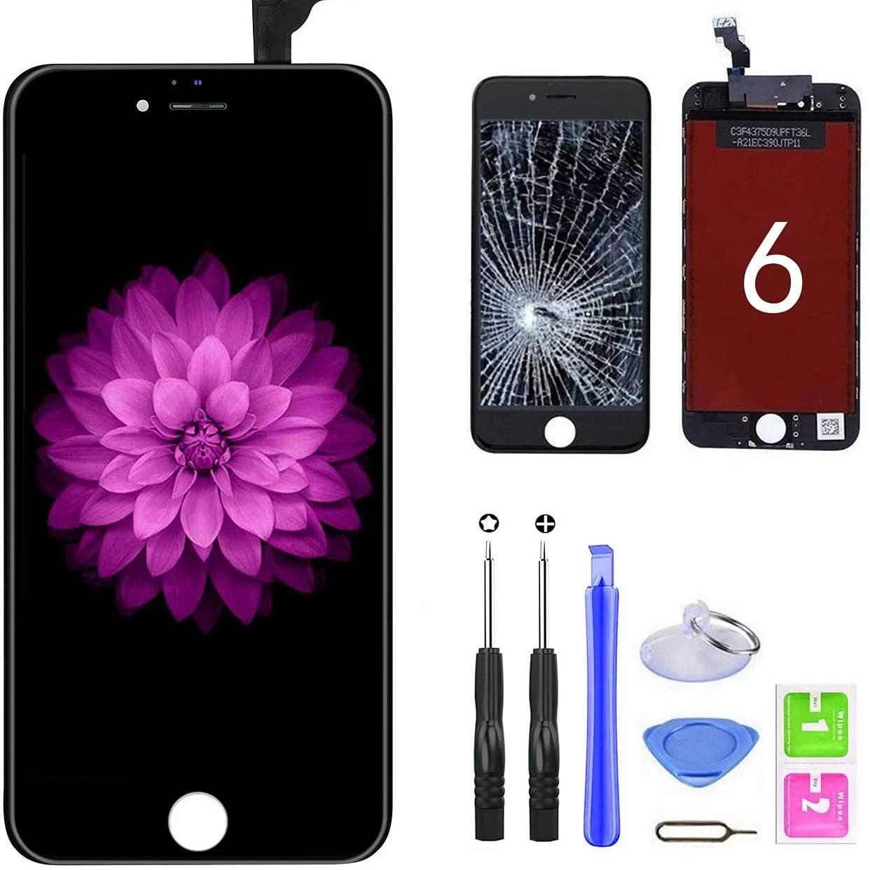 Apple, совместимый iPhone6, стеклянный экран, 6S, 8