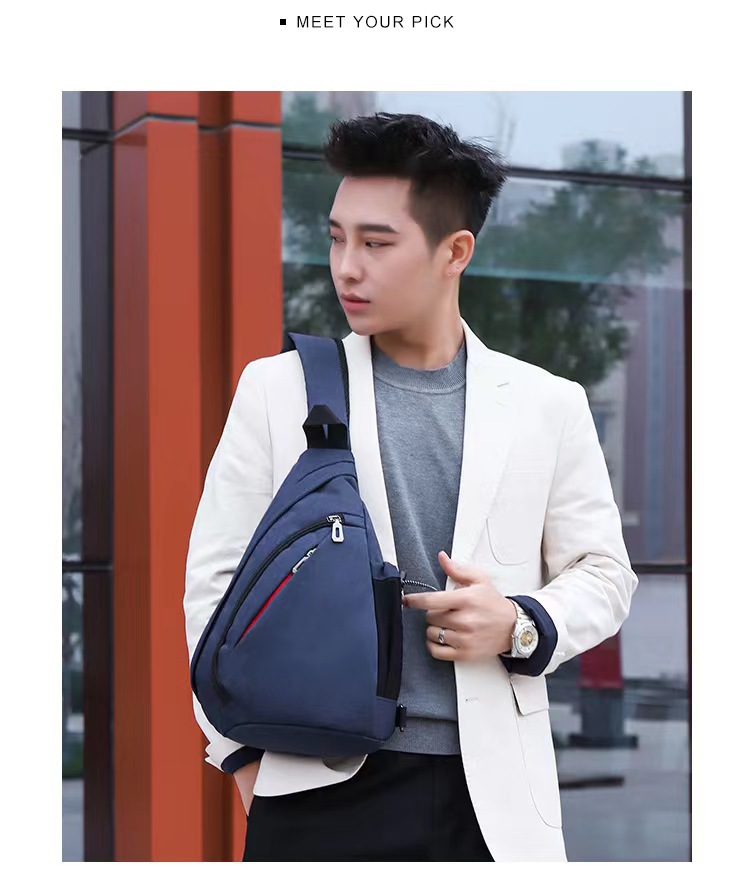 Men's Chest Bag New Casual Sports Storage Bag Large Capacity Multifunctional Crossbody Bag Travel Outdoor Backpack_voghion.com