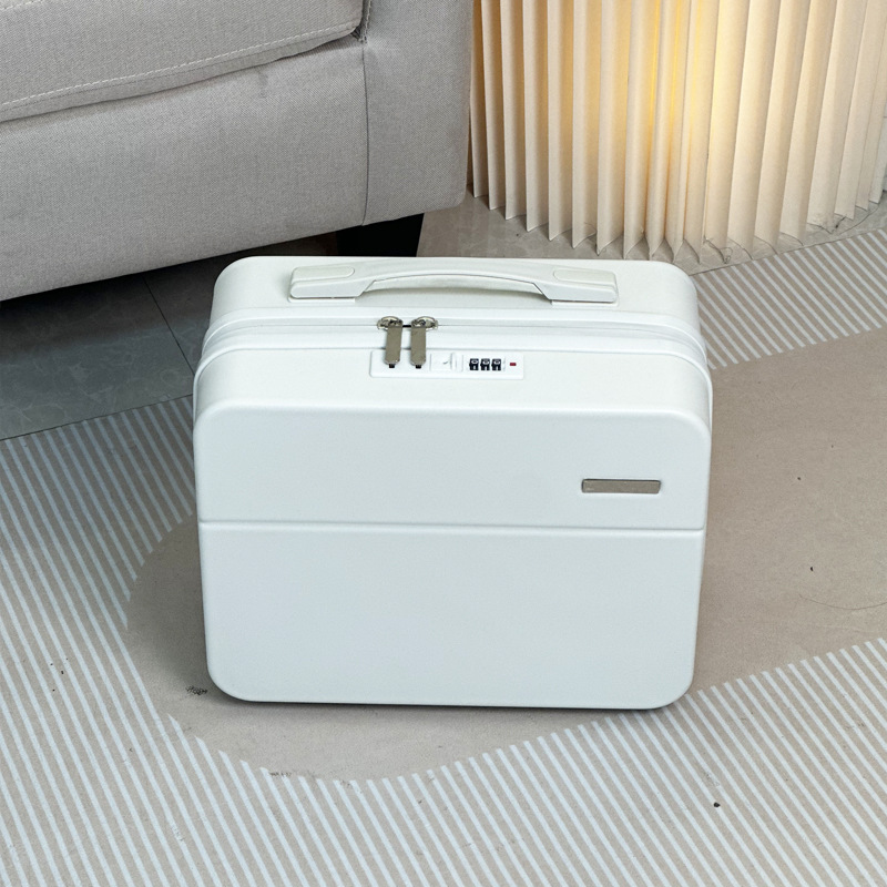 Nueva caja de la carretilla del equipaje de las mujeres bolsa de cosméticos caja de la carretilla de 20 pulgadas maleta contraseña caso traje