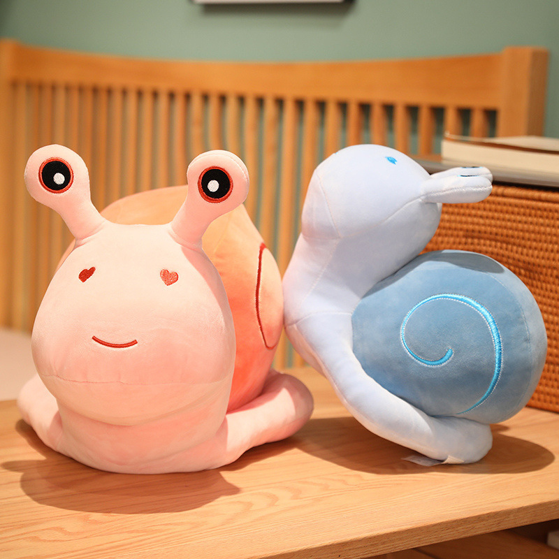 Cute Snail Doll Baby Comfort Doll Plush Toy Cartoon Little Snail Birthday Gift Cloth Doll