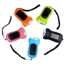 手摇灯发电家用led小电筒迷你太阳能照明灯露营日用品转换应急灯