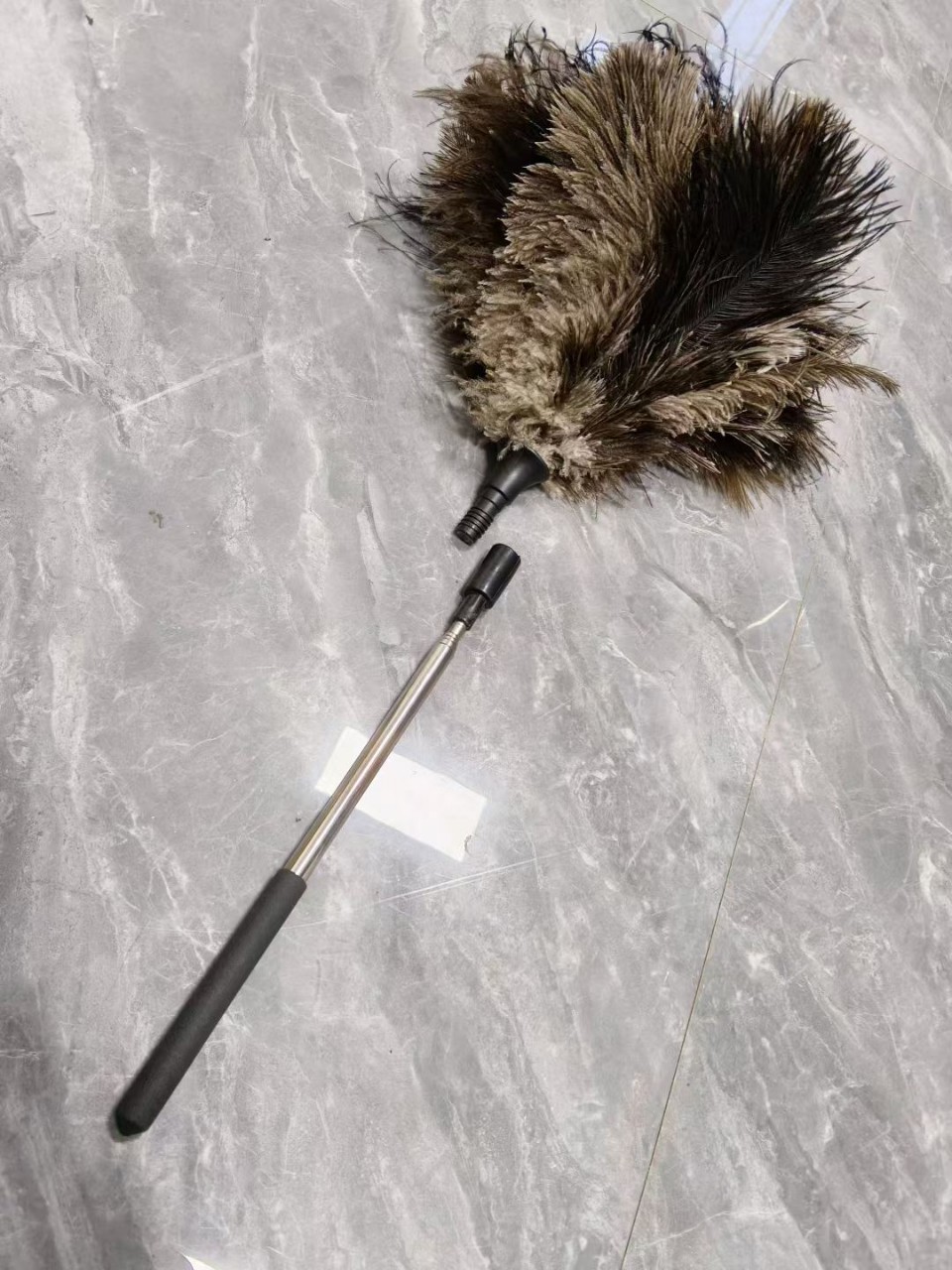 Cross-border ostrich feather duster, high-end home cleaning feather duster, car dust remover, new popular model