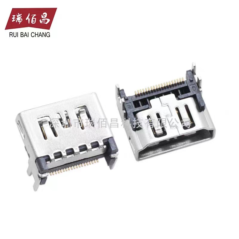 HDMI female socket HDTV socket 19P laptop interface 4 fixed pin HDMI…