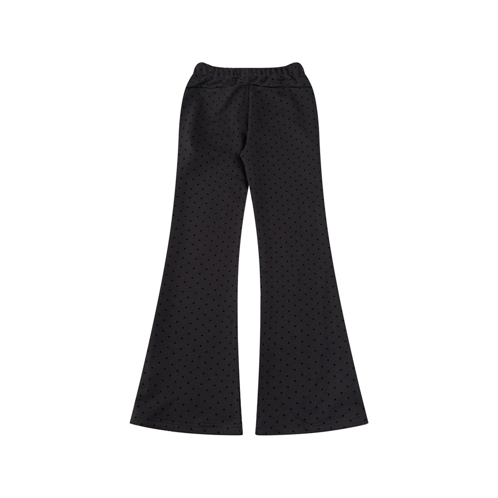 Ropa de hombre Trajes casuales deportivos para hombres y mujeres, marca de moda, chaqueta sudadera con capucha y lunares con estampado completo, pantalones holgados de campana con pierna ancha_voghion.com