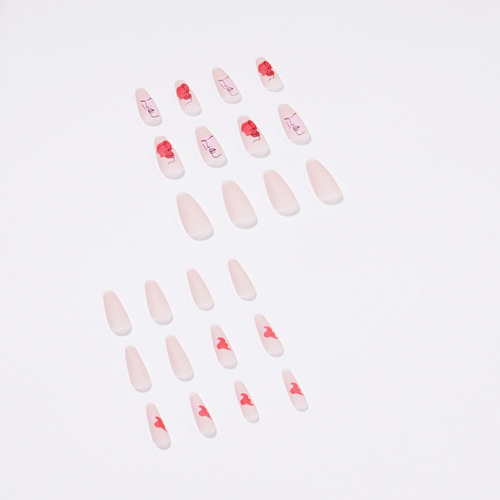 Abstract face series wearable nail art color block beauty nail art line nail stickers wearable nail wholesale