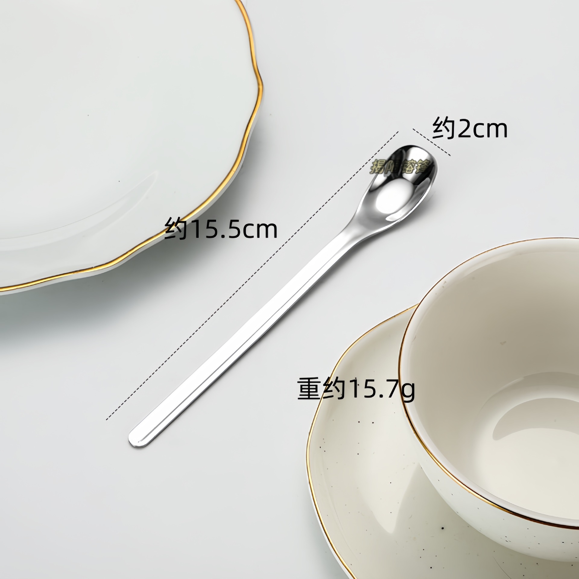 304 Stainless Steel Ingot Ice Wholesale Creative Small Seasoning Coffee Dessert Honey Stirring Spoon_voghion.com